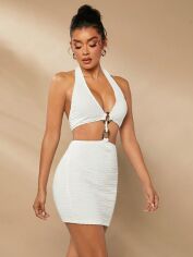 Акція на Плаття жіноче SHEIN GD-00117614 XS Біле від Rozetka