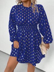 Акція на Плаття коротке літнє жіноче SHEIN GD-00118189 3XL Синє від Rozetka