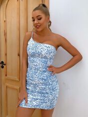 Акція на Плаття коротке літнє жіноче SHEIN GD-00117654 L Біле від Rozetka
