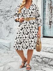 Акція на Плаття міді літнє жіноче SHEIN GD-00118682 28-30 Комбіноване від Rozetka