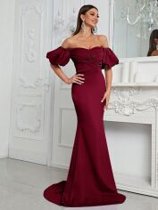 Акція на Плаття жіноче SHEIN GD-00119113 XL Бордове від Rozetka