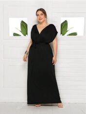 Акція на Плаття довге літнє жіноче SHEIN GD-00118549 XL Чорне від Rozetka