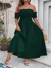 Акція на Плаття жіноче SHEIN GD-00119490 XL Темно-зелене від Rozetka