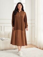 Акція на Плаття жіноче SHEIN GD-00119380 3XL Коричневе від Rozetka