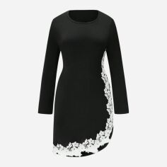 Акція на Плаття міді літнє жіноче SHEIN GD-00119509 3XL Чорне від Rozetka