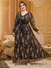 Акція на Плаття вечірнє довге літнє жіноче SHEIN GD-00119595 XL Комбіноване від Rozetka