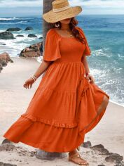 Акція на Плаття жіноче SHEIN GD-00118437 XL Помаранчеве від Rozetka