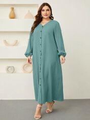 Акція на Плаття жіноче SHEIN GD-00119359 XL Бірюзове від Rozetka