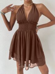 Акція на Сарафан жіночий літній SHEIN GD-00130566 L Коричневий від Rozetka