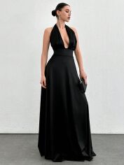 Акція на Плаття вечірнє довге літнє жіноче SHEIN GD-00119897 L Чорне від Rozetka