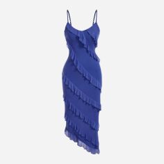 Акція на Плаття міді літнє жіноче SHEIN GD-00120226 M Синє від Rozetka