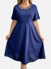 Акція на Плаття міді літнє жіноче SHEIN GD-00119015 3XL Темно-синє від Rozetka