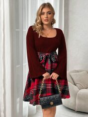 Акція на Плаття міді літнє жіноче SHEIN GD-00118856 XL Комбіноване від Rozetka