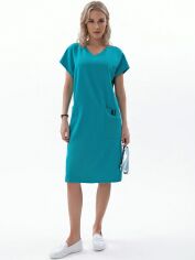 Акція на Плаття міді літнє жіноче SHEIN GD-00118612 S Бірюзове від Rozetka
