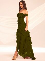 Акція на Плаття жіноче SHEIN GD-00118984 XL Хакі від Rozetka