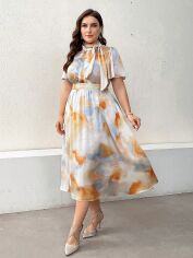 Акція на Плаття міді літнє жіноче SHEIN GD-00119661 4XL Комбіноване від Rozetka