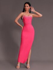 Акція на Плаття вечірнє довге літнє жіноче SHEIN GD-00119458 L Рожеве від Rozetka