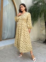 Акція на Плаття довге літнє жіноче SHEIN GD-00119325 2XL Комбіноване від Rozetka