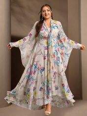 Акція на Плаття вечірнє довге літнє жіноче SHEIN GD-00118285 4XL Комбіноване від Rozetka