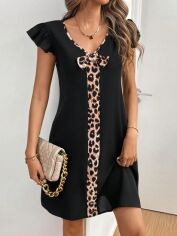 Акція на Плаття міді літнє жіноче SHEIN GD-00115648 M Чорне від Rozetka