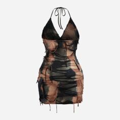 Акція на Плаття вечірнє коротке літнє жіноче SHEIN GD-00118996 XL Комбіноване від Rozetka