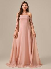 Акція на Плаття вечірнє довге літнє жіноче SHEIN GD-00120691 M Світло-рожеве від Rozetka