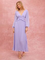 Акція на Плаття довге літнє жіноче SHEIN GD-00130957 S Бузкове від Rozetka