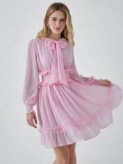 Акція на Плаття вечірнє коротке літнє жіноче SHEIN GD-00131240 L Світло-рожеве від Rozetka