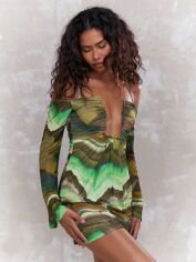 Акція на Плаття коротке літнє жіноче SHEIN GD-00131327 S Комбіноване від Rozetka