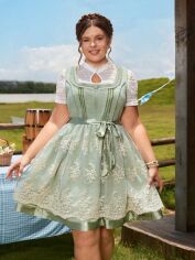 Акція на Сарафан жіночий літній SHEIN GD-00131495 4XL Зелений від Rozetka
