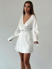 Акція на Плаття коротке літнє жіноче SHEIN GD-00131506 L Біле від Rozetka