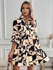 Акція на Плаття коротке літнє жіноче SHEIN GD-00131685 M Комбіноване від Rozetka