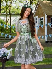 Акція на Плаття вечірнє міді літнє жіноче SHEIN GD-00125551 XS Сіро-зелене від Rozetka