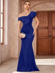 Акція на Плаття вечірнє довге літнє жіноче SHEIN GD-00120005 XL Синє від Rozetka