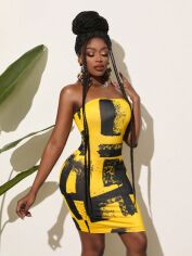 Акція на Плаття коротке літнє жіноче SHEIN GD-00117506 M Комбіноване від Rozetka
