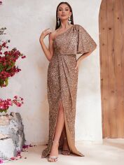 Акція на Плаття жіноче SHEIN GD-00119721 M Бежеве від Rozetka
