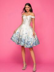 Акція на Плаття вечірнє міді літнє жіноче SHEIN GD-00118998 XL Біле від Rozetka
