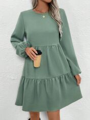Акція на Плаття жіноче SHEIN GD-00120405 S Світло-зелене від Rozetka