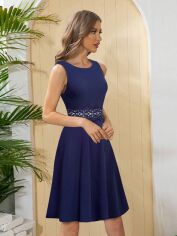 Акція на Плаття міді літнє жіноче SHEIN GD-00120361 M Темно-синє від Rozetka