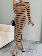 Акція на Плаття в'язане міді осіннє тепле жіноче SHEIN GD-00120909 S Комбіноване від Rozetka