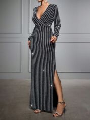 Акція на Плаття вечірнє довге літнє жіноче SHEIN GD-00119879 S Комбіноване від Rozetka