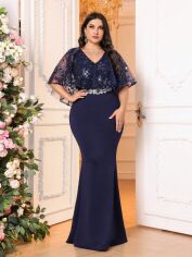 Акція на Плаття жіноче SHEIN GD-00131285 XL Темно-синє від Rozetka