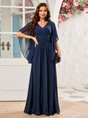 Акція на Плаття жіноче SHEIN GD-00120723 S Темно-синє від Rozetka