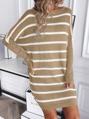 Акція на Плаття жіноче SHEIN GD-00120904 S Сіро-бежеве від Rozetka