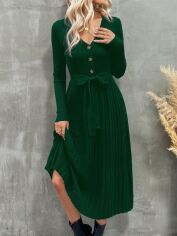 Акція на Плаття в'язане міді зимове тепле жіноче SHEIN GD-00120868 M Зелене від Rozetka
