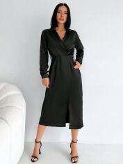 Акція на Плаття міді літнє жіноче SHEIN GD-00120426 S Чорне від Rozetka