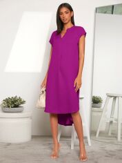 Акція на Плаття міді літнє жіноче SHEIN GD-00120438 XS Пурпурове від Rozetka