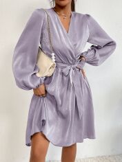 Акція на Плаття міді літнє жіноче SHEIN GD-00120294 S Бузкове від Rozetka