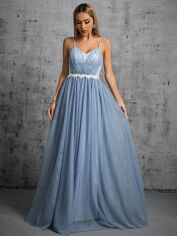 Акція на Плаття жіноче SHEIN GD-00120663 XL Сіро-блакитне від Rozetka
