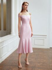Акція на Плаття жіноче SHEIN GD-00120348 S Світло-рожеве від Rozetka